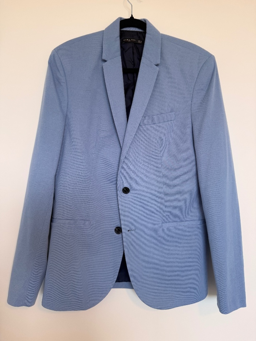 Zara Man light blue slim-fit blazer